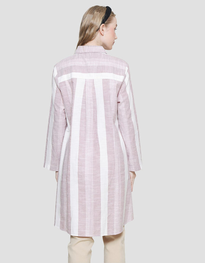 Cardinal Girl Stripe Tunik Wanita
