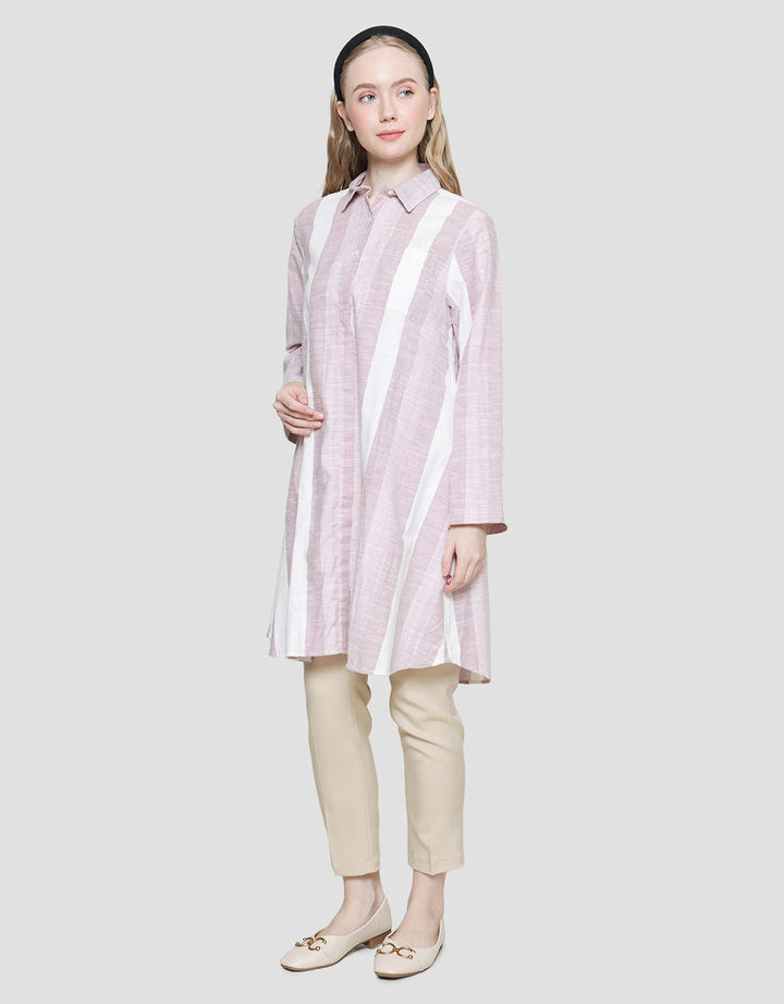 Cardinal Girl Stripe Tunik Wanita