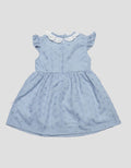 Pipiniko Short Sleeve Midi Dress Smock Embroiedery Anak Perempuan