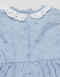 Pipiniko Short Sleeve Midi Dress Smock Embroiedery Anak Perempuan
