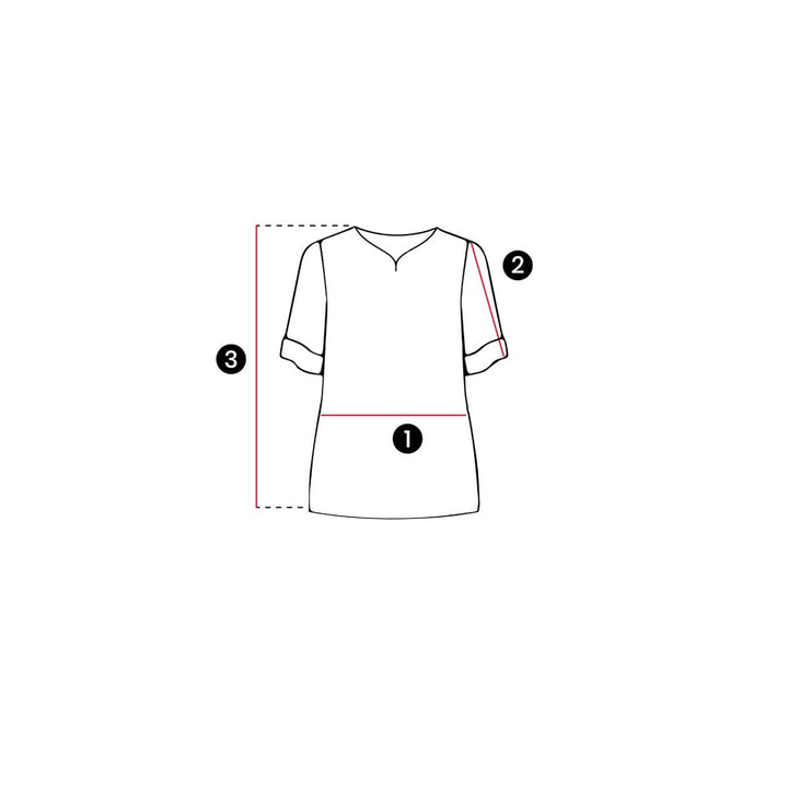 Connexion Round Pleates Crepe Blouse for Women