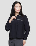Connexion Tweed Ruffle Kemeja Wanita