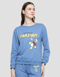 Disney Print Donald Duck Sweater Basic Wanita