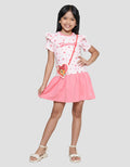 Disney Sling Pocket Bambi Midid Dress Lengan Pendek Anak Perempuan