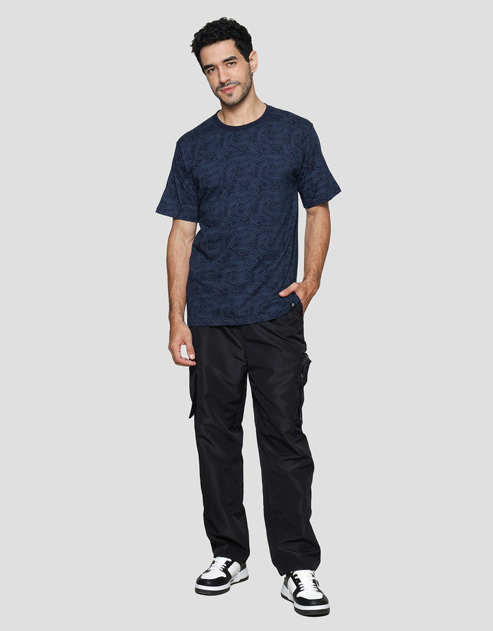 American Jeans AOP Label Kaos Pria