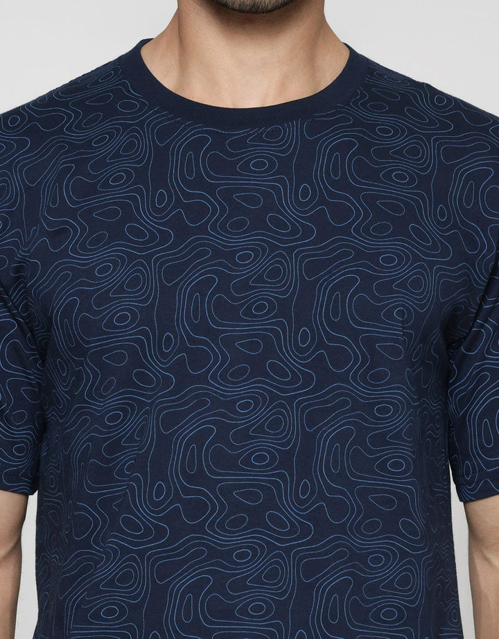 American Jeans AOP Label Kaos Pria