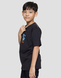 Nevada Print Duo Cute Fight Anime Kaos Lengan Pendek Anak Laki-Laki
