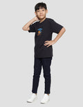 Nevada Print Duo Cute Fight Anime Kaos Lengan Pendek Anak Laki-Laki