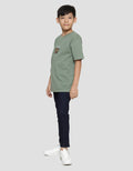 Nevada Print Triple Cute Heroes Anime Kaos Lengan Pendek Anak Laki-Laki