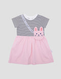 Pipiniko Bunny Striped Midi Dress Bag for Girls