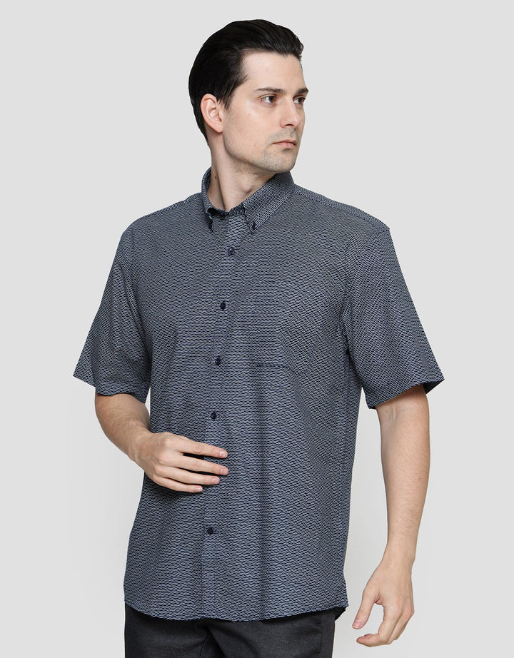 Stanley Adams Poplin Wave Men's Shirt