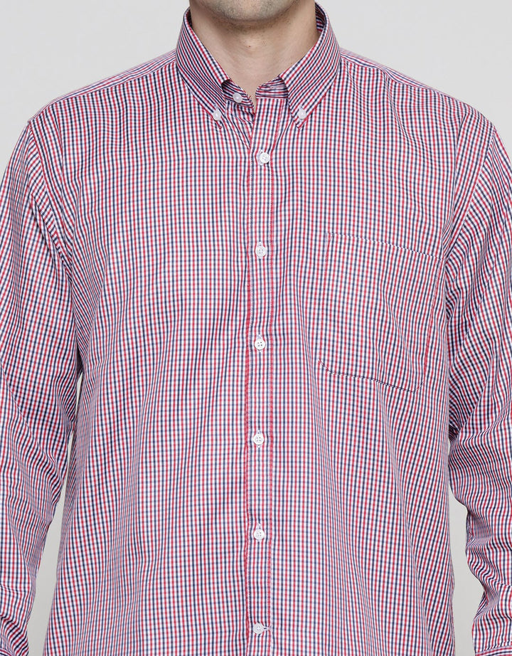 Stanley Adams Regular Yd Stripe Dobby Cvc Kemeja Pria