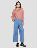 Anyday Light Denim Women's Culottes Long Pants