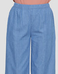 Anyday Light Denim Women's Culottes Long Pants
