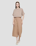 Anyday Solid Color Women's Culotte Long Pants