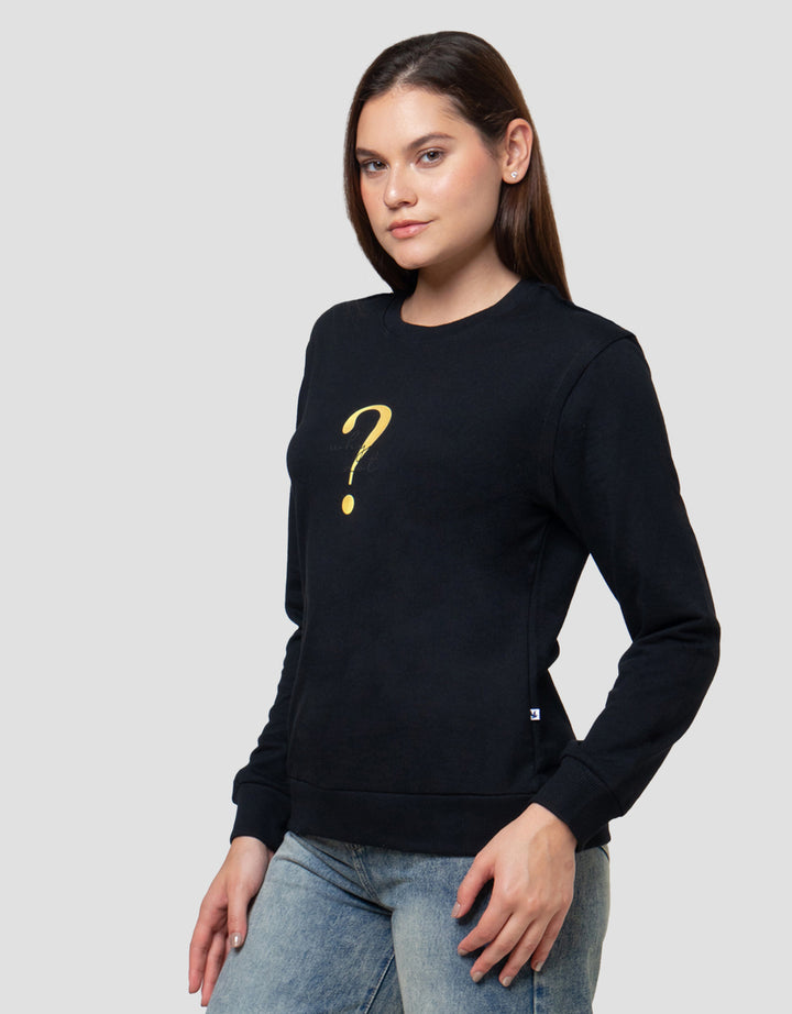 Cardinal Girl Just Question Sweater Wanita