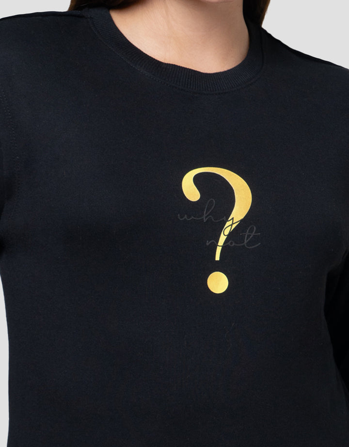 Cardinal Girl Just Question Sweater Wanita