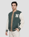 Nevada Knit Varsity Full Wording On Back Jaket Pria