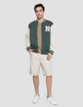 Nevada Knit Varsity Full Wording On Back Jaket Pria