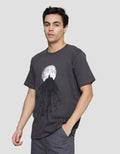 Nevada Print Batman And Moon Men's Short Sleeve T-Shirt