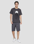 Nevada Print Batman And Moon Men's Short Sleeve T-Shirt