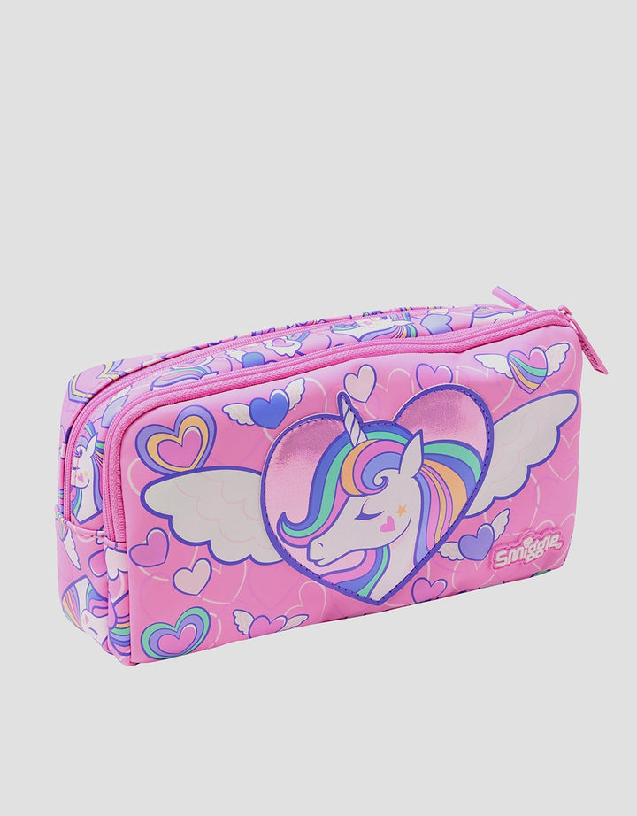 Smiggle Fly High Karakter Unicorn Pocket Tempat Pensil Anak Perempuan