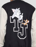 Nevada Knit Varsity Tom And Jerry Back Print Jaket Pria