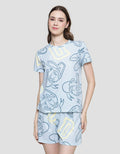 Disney Donald Outline Pajama Set Women