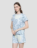 Disney Donald Outline Pajama Set Women