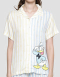 Disney Donald Stripe Piyama Set Wanita