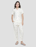 Disney Donald Outline Rayon Piyama Set Wanita
