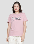 Nevada Eat Sleep Sleep Print Kaos Lengan Pendek Wanita