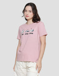 Nevada Eat Sleep Sleep Print Kaos Lengan Pendek Wanita