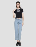 Nevada Emotions Make Us Human Print Kaos Lengan Pendek Wanita