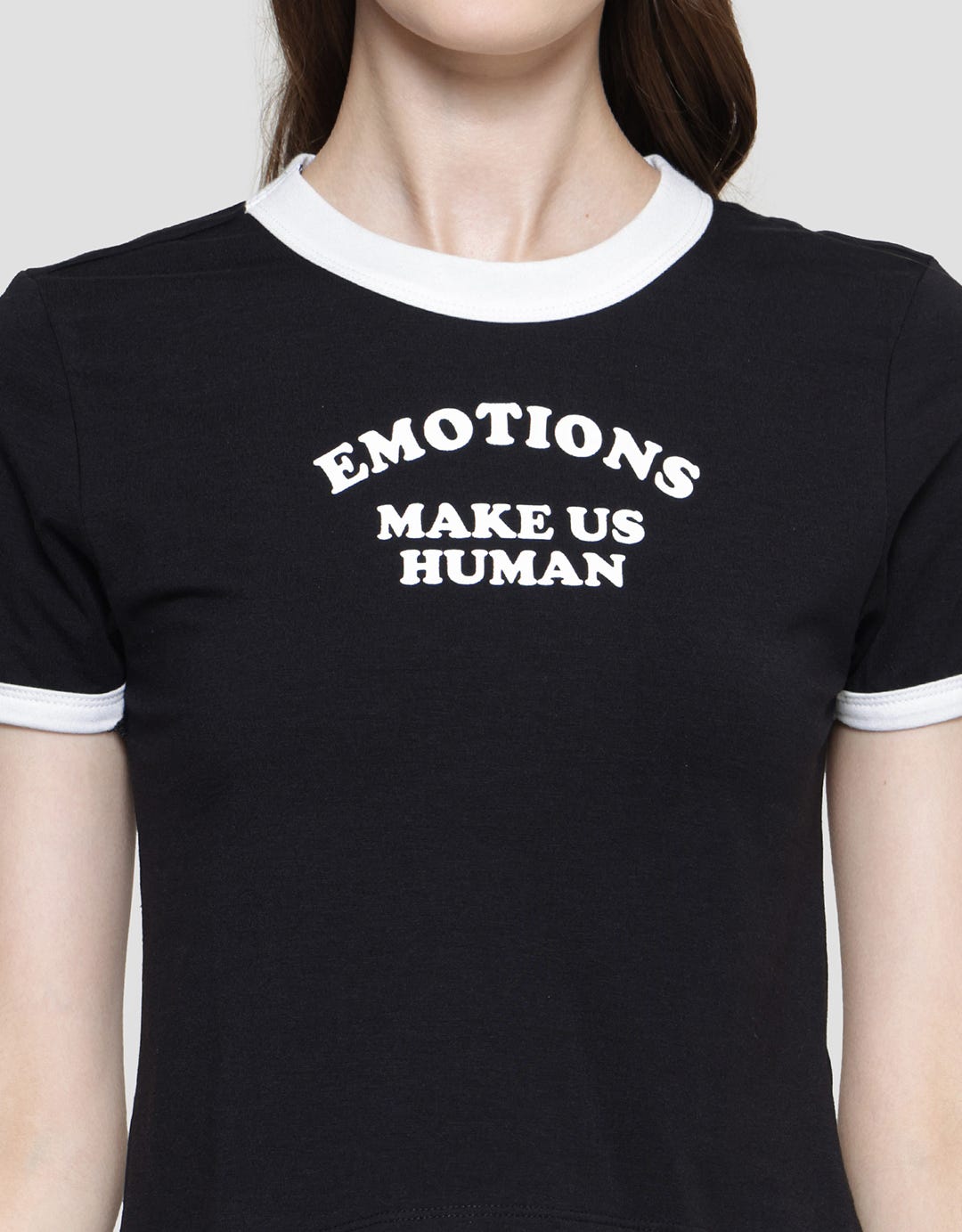 Nevada Emotions Make Us Human Print Women's Short Sleeve T-Shirt
