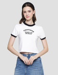 Nevada Emotions Make Us Human Print Kaos Lengan Pendek Wanita