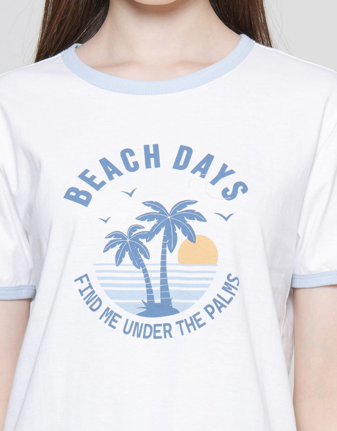 Nevada Beach Days Kaos Lengan Pendek Wanita