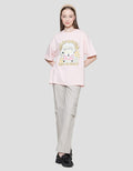 Nevada California Oversize Kaos Lengan Pendek Wanita