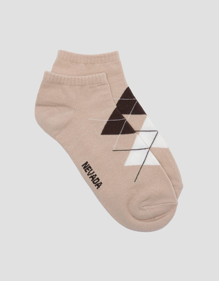 Nevada Ankle Argyle Pattern Women's Socks
