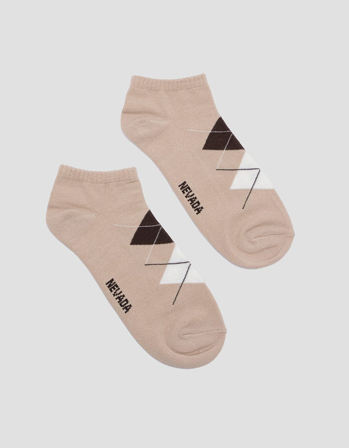 Nevada Ankle Argyle Pattern Women's Socks
