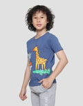 Little M Animal Print Kaos Lengan Pendek Anak Laki-Laki