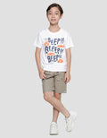 Little M Beep Print Kaos Lengan Pendek Anak Laki-Laki