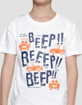 Little M Beep Print Kaos Lengan Pendek Anak Laki-Laki