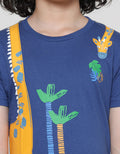 Little M Giraffe Print Kaos Anak Laki-Laki