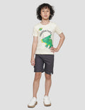 Little M Triceratops Boys Short Sleeve T-Shirt
