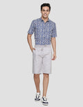 Nevada Rib Bottom Print Slash Line Celana Pendek Pria