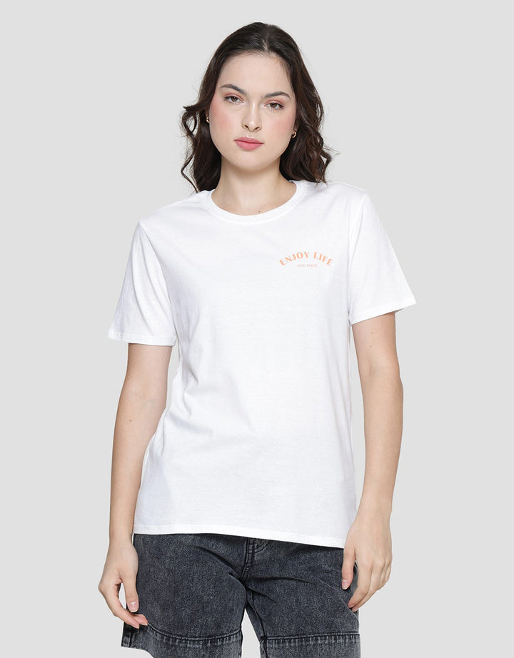 Nevada Reg Enjoy Life Kaos Lengan Pendek Wanita