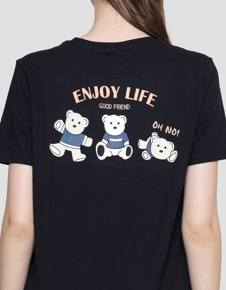 Nevada Reg Enjoy Life Kaos Lengan Pendek Wanita