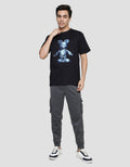 Disney Mickey Anime Robotic Kaos Lengan Pendek Pria
