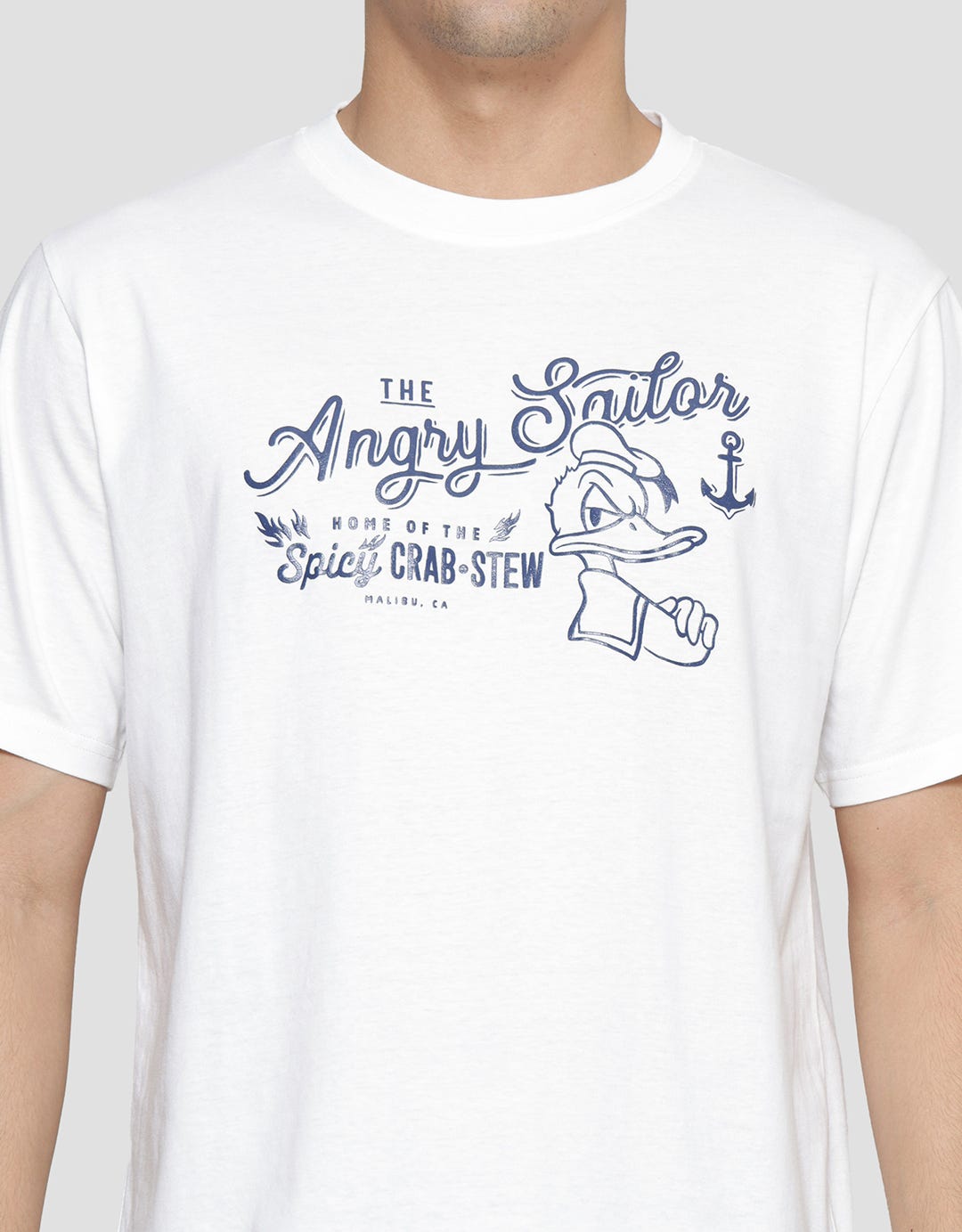 Disney Donald The Angry Sailor Kaos Lengan Pendek Pria